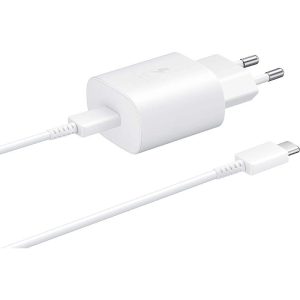 Cargador + cable Samsung ORIGINAL USB-C 25W BLANCO