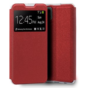 Funda libro Samsung Galaxy A22 5G Liso Rojo