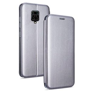 Funda Libro Xiaomi Redmi Note 9S / Note 9 Pro Elegance Plata