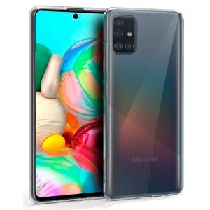 Funda Silicona para Samsung A715 Galaxy A71 (Transparente)